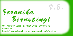 veronika birnstingl business card